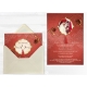 Faire-part Oriental Chic - Rouge