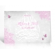 Livre d'or Papillons - Rose