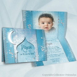 Faire-part Petit Sultan - Turquoise