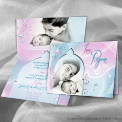 Faire-part Mashallah DUO - Circoncision et Naissance